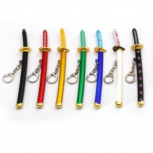 15cm Solo Ninja knife with sheath Keychain One Piece Key Rings
