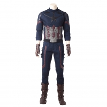 Captain America Cosplay Costume Movie Avengers Infinity War Cloth