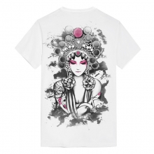 Peking Opera Ink Hua Dan Shirts T-shirts pour garçons