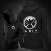 <p>Agents of Shield Hoodies Movie Black hooded moletom</p>
