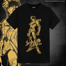 Saint Seiya Brozing Leo Aiolia Camisetas Anime Camisetas estampadas