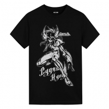 Cygnus Hyoga T-Shirt Saint Seiya 애니메이션 소녀 흰색 셔츠