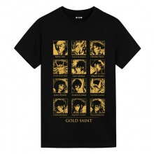 Zodiac Head T-Shirt Saint Seiya Vintage Anime T-Shirts