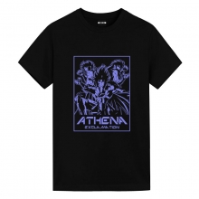 Camiseta de Exclamação de Athena Camisetas de Anime Homens de Saint Seiya