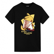 Naruto Pikachu T-Shirt Pokemon Mens Anime Shirts