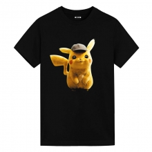 포켓몬 탐정 피카츄 티셔츠 애니메이션 화이트 셔츠