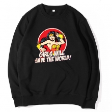 <p>Wonder Woman Sweatshirt Marvel Sort frakke</p>
