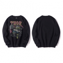 <p>Sweats à capuche noirs Thor Jacket</p>
