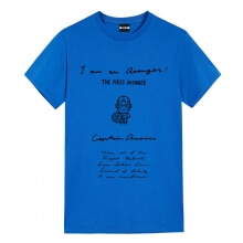 캡틴 아메리카 원고 디자인 티셔츠 여성용 캡틴 마블 셔츠