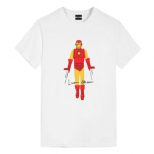 Tee Shirt Iron Man Marvel Blanc T Shirt