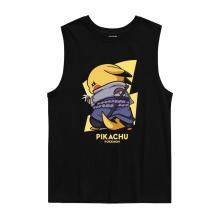 Pokemon Uchiha Sasuke Pikachu Tank-toppe Tees Anime T-shirt