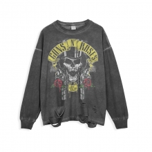 <p>Guns N' Roses Tee Rock and Roll Rasgadas Camisetas estilo Retrô</p>
