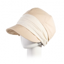 Beige Female Elegant Beret Hat Leisure Anti-UV Octagonal Cap Womens Outdoor Travel Fisherman Sun Hats
