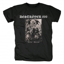 Avustralya Destroyer666 Terör Abraxas Tişört Metal Grafik Tees