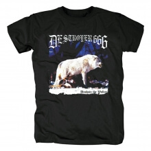 Destroyer666 da Austrália Unchain as camisas do metal do t-shirt dos lobos
