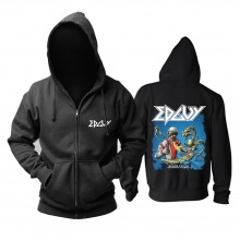 Sweatshirts cu glugă impresionantă, cu glugă, cu glugă metalică Edguy