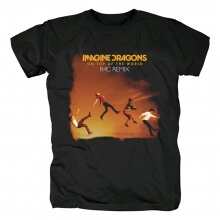 Impressionante Imagine Dragons Band Em Cima Do Mundo Tees Nós Rock T-Shirt