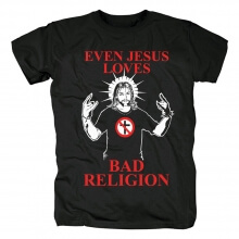 T-shirt mau do punk rock de Califórnia da religião
