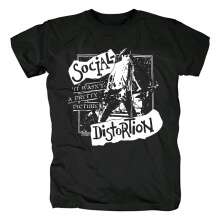 밴드 사회 왜곡 티셔츠 캘리포니아 금속 펑크 록 티셔츠