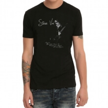 Sort Heavy Metal Steve Vai Band Rock T-shirt 