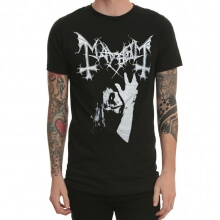Black Metal Tshirt Mayhem Rock Band Tee