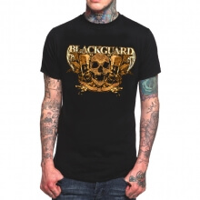 T-shirt da rocha do Blackguard Camisa preta da faixa do metal pesado