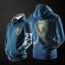Blizzard World of Warcraft Sweatshirt WOW Alianță de îmbrăcăminte de aur de leu
