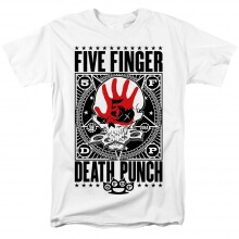 California Beş Parmak Ölüm Yumruk T-Shirt Hard Rock Grubu Grafik Tees
