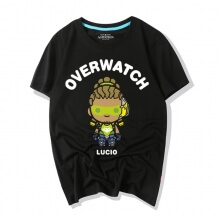  만화 lucio 티셔츠 Overwatch Top