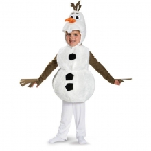 Comfy Deluxe Plush Adorable Child Olaf Halloween Costume For Kids