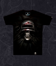 Cool 3D Pubg Stålhjelm T-shirt Playerunknowns Slagbeklædning Tee shirt til Coulple