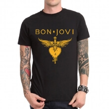 Cooles Bon Jovi Schwarzes BaumwollT-Shirt