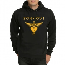 Cool Bon Jovi Black Pullover Hoodie
