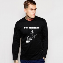 Cool Foo Fighters T-Shirt Long Sleeve Rock tee for Menn