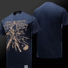 Raffreddare Galaxian Explosion Tshirt Blu Saint Seiya Tee