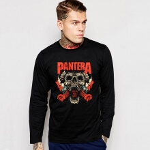 Cool heavy metal Pantera Band T-shirt Langærmet