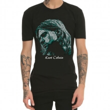 Cool Kurt Cobain T-shirt Black Mens Tee