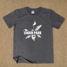 Cool T-shirt Linkin Park T-shirt en coton gris foncé