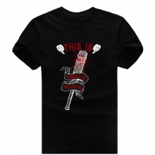 Cool Walking Dead Black Cotton Tshirt