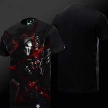 T-shirt escuro da ceifeira de Overwatch da série
