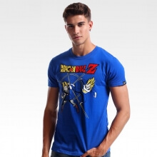 เสื้อยืด DBZ Android คุณภาพลูกมังกร Z ตัวอักษร Tee Blue XXXL