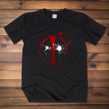 Deadpool Logo Tshirt noir pour les hommes