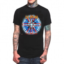 Def Leppard Rock T-Shirt kim loại nặng màu đen