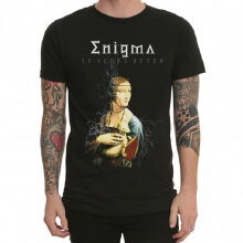Enigma Fan T-Shirt Black Heavy Metal Band Tee