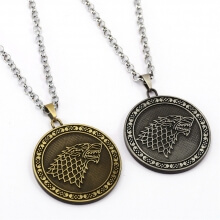 Game of Thrones House Stark Logo Necklace