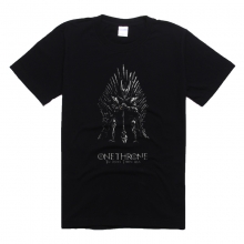 Game Of Thrones Tee Iron Throne Black T Shirt for Men