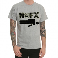 Gray Nofx Heavy Metal Rock T-Shirt