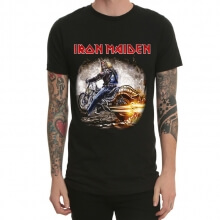 เสื้อโปโลผู้ชาย Heavy Metal Iron Maiden สีดำ XXL T