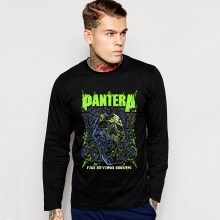 Heavy Metal Pantera Tee Banda de Rock T-shirt de Manga Comprida