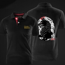 Hus Stark Wolf Polo Tricou Un cântec de gheață și foc Polo